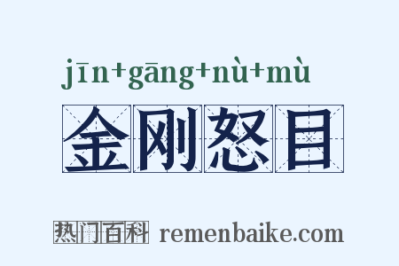 金刚怒目是什么意思的图片